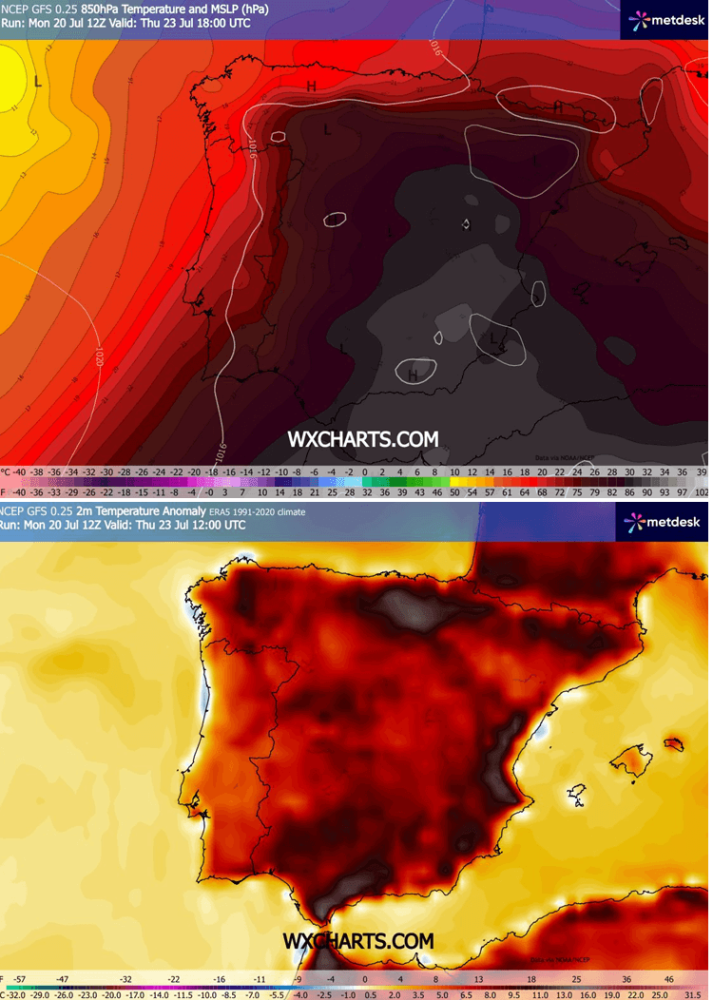extreme-heatwave-excessive-heat-dome-spain-portugal-iberia-europe-july-2026-850mbar-temperature