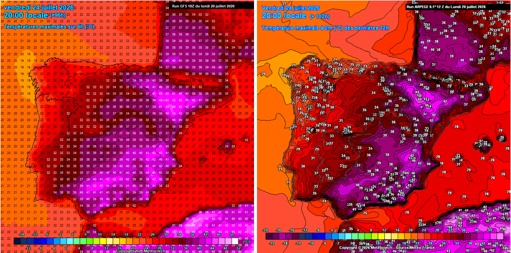 extreme-heatwave-excessive-heat-dome-spain-portugal-iberia-europe-july-2026-Tmax-Friday