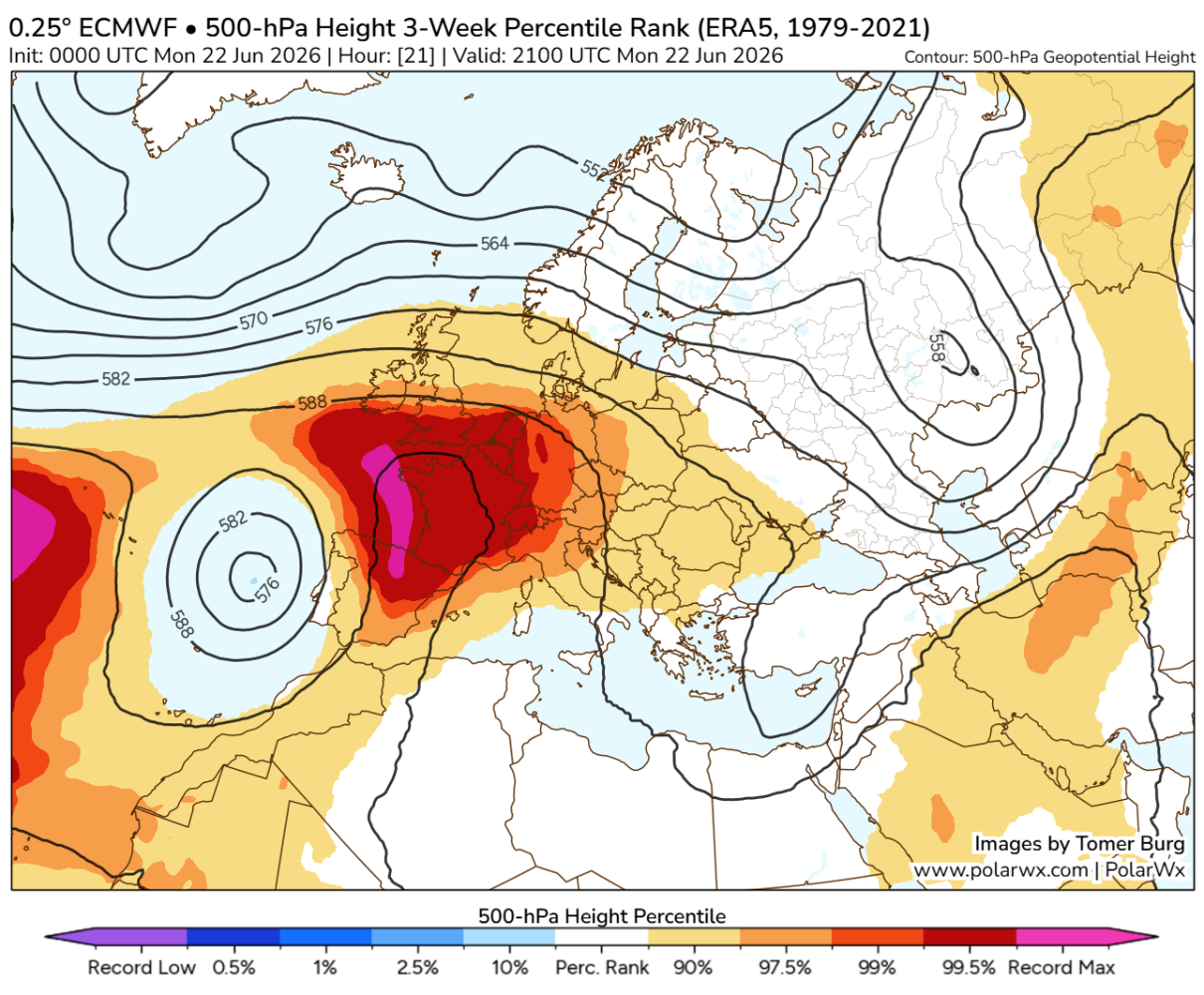heat-dome-europe-excessive-historic-heatwave-june-july-summer-2026-500mbar-rank