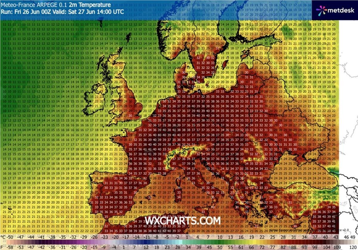 historic-heat-dome-europe-excessive-heatwave-june-2026-tmax-saturday