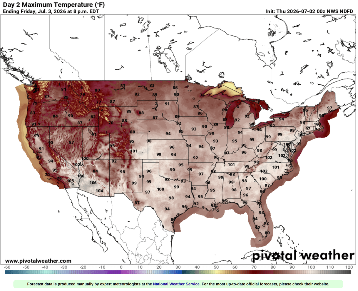 historic-heat-dome-heatwave-united-states-us-fourth-of-july-maximum-temperature-friday
