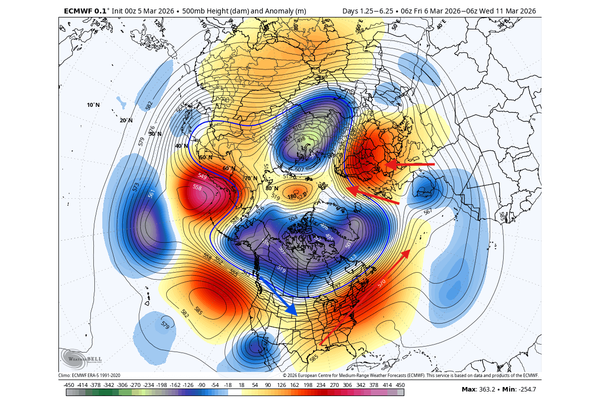 polar-vortex-north-hemisphere-5-day-forecast-pressure-anomaly-500mb-latest-north-america-ecmwf