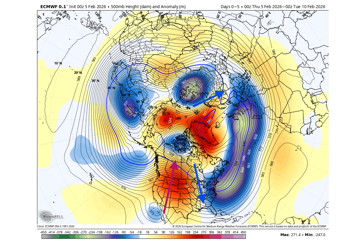 polar-vortex-north-hemisphere-analysis-early-febraury-pressure-anomaly-500mb-latest-north-america-ecmwf-ensemble