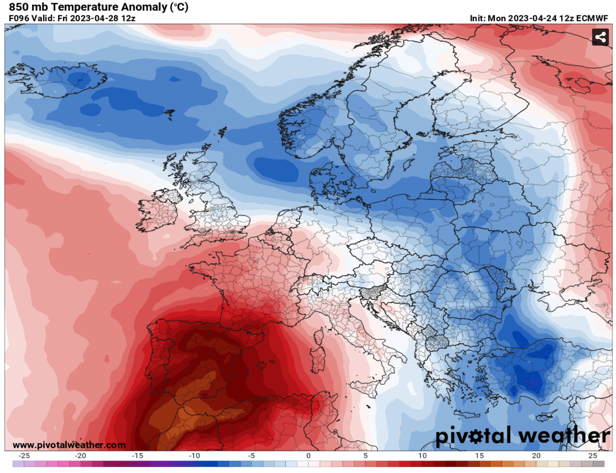 record-heatwave-forecast-spain-europe-april-spring-season-2023-heat-dome-temperature-anomaly