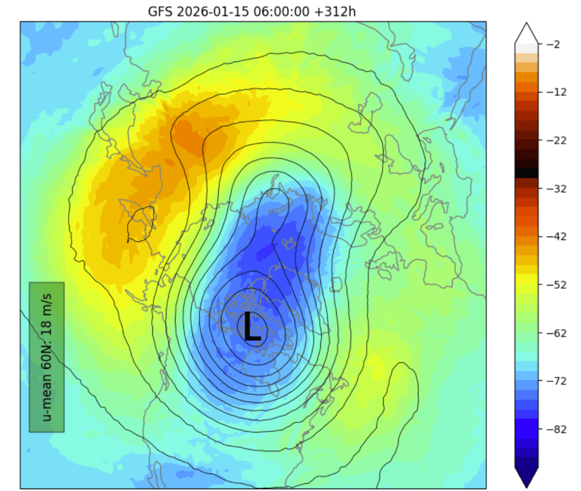 stratospheric-warming-polar-vortex-forecast-disruption-10mb-pressure-temperature-united-states-canada-core