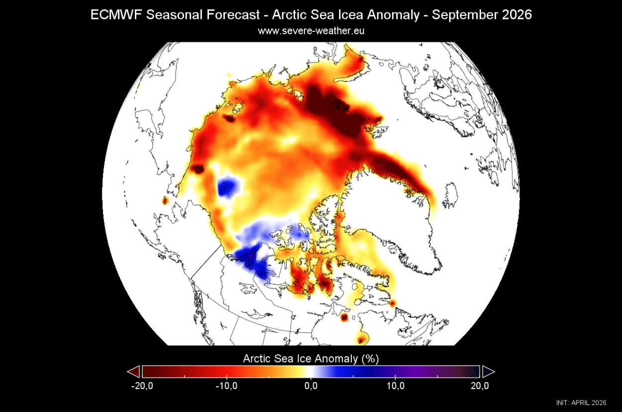 super-el-nino-arctic-sea-ice-anomaly-minimum-forecast-ecmwf-seasonal-data-september-long-range