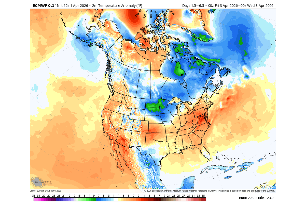 weather-forecast-early-april-2026-temperature-anomaly-pattern-ecmwf-united-states-canada