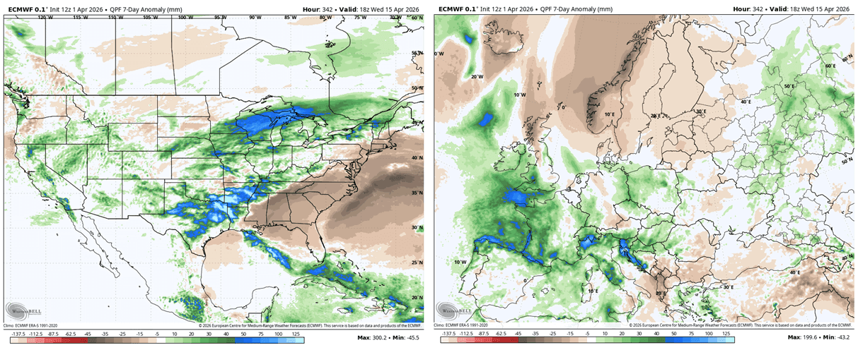 weather-forecast-mid-april-precipitation-anomaly-pattern-ecmwf-united-states-canada-europe