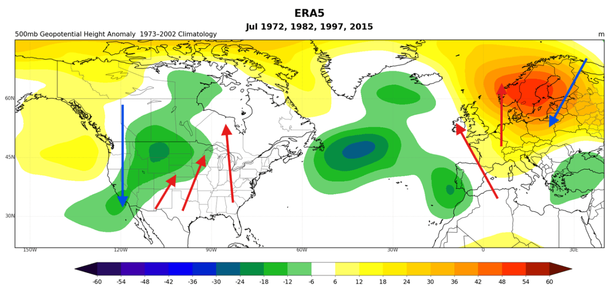 weather-forecast-pressure-anomaly-ecmwf-reanalysis-united-states-canada-july-super-el-nino-events