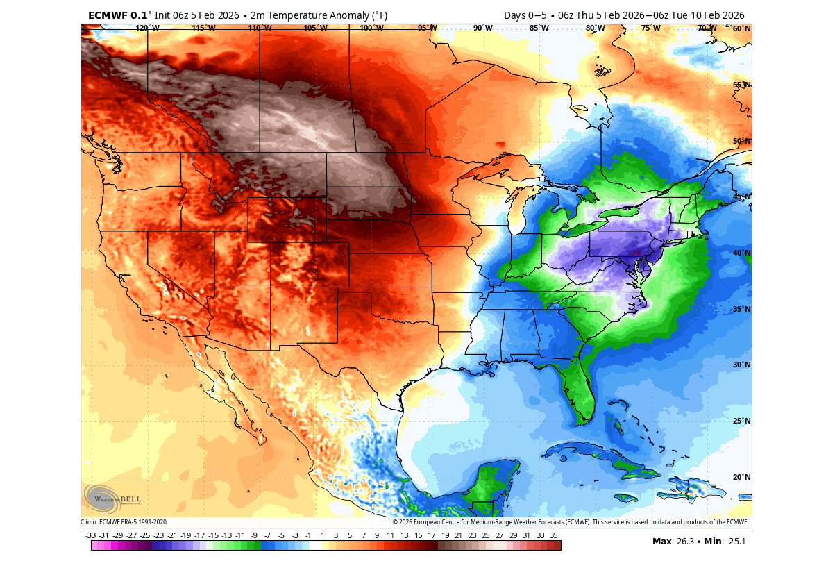 winter-early-february-2026-temperature-anomaly-forecast-united-states-canada-polar-vortex-deep-cold-day-1-5