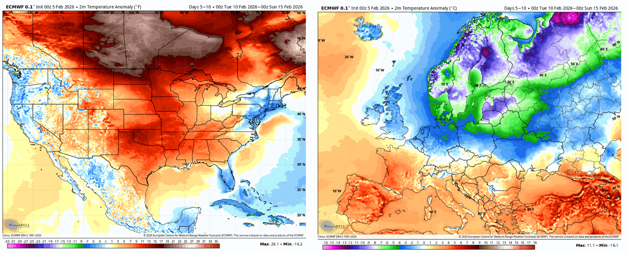 winter-february-2026-week-2-temperature-anomaly-forecast-united-states-canada-polar-vortex-cold-warmth-europe