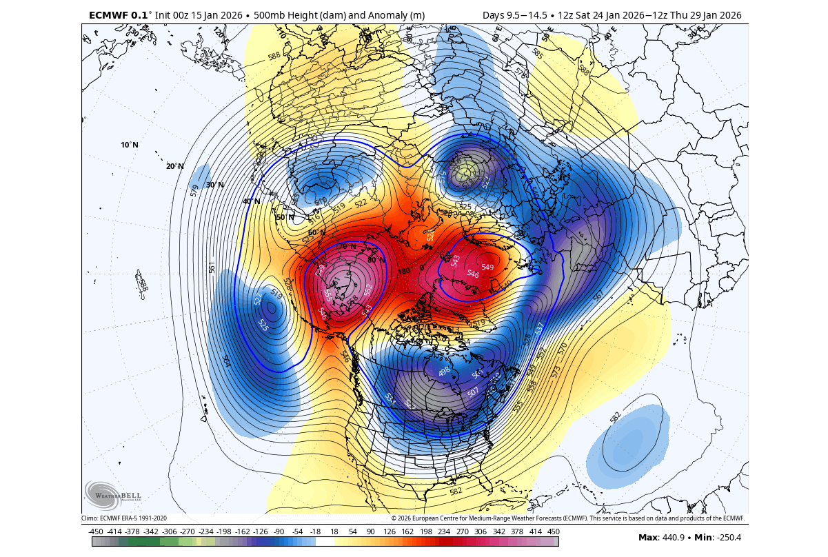 winter-forecast-late-january-pressure-anomaly-ecmwf-united-states-canada-lower-polar-vortex-breakdown