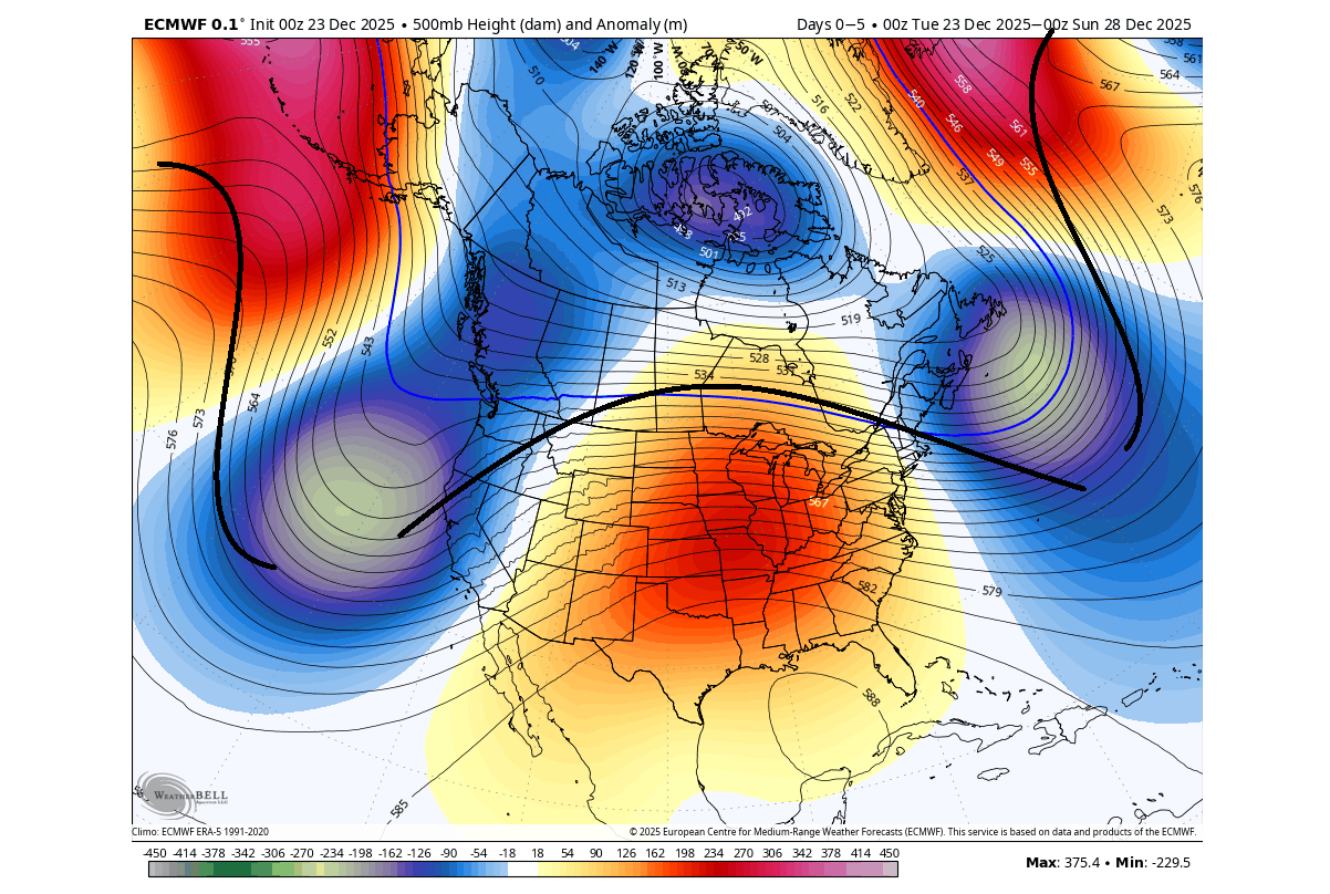 winter-weather-december-high-pressure-anomaly-wave-pattern-united-states-canada