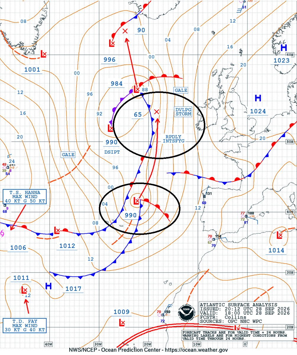 violent atlantic bomb cyclone uk ireland windstorm september 2026 opc analysis