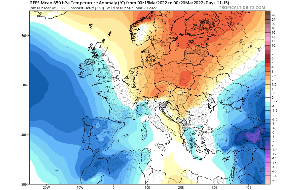 weather-forecast-update-spring-march-late-month-europe-temperature-anomaly-gefs-ensemble
