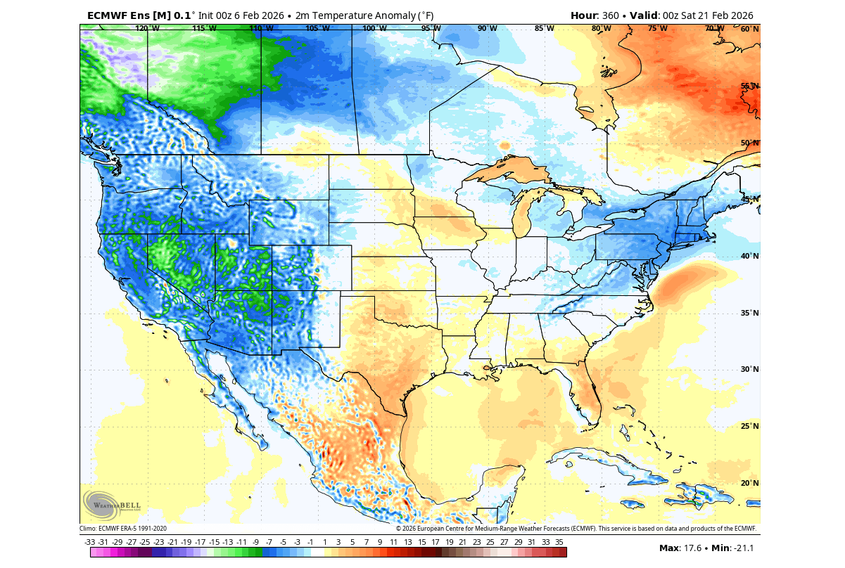 winter-february-2026-second-half-temperature-anomaly-forecast-united-states-canada-ensemble-mean-new-cold-phase