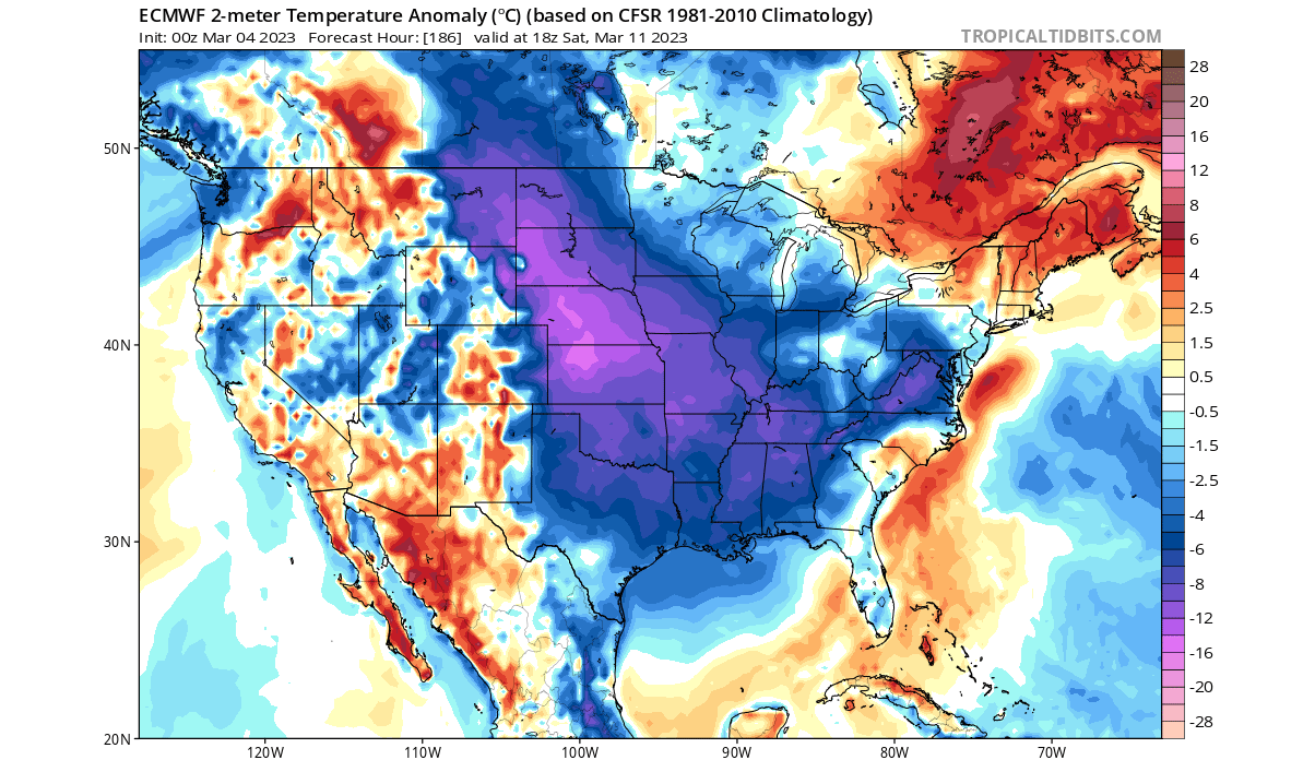 winter-polar-vortex-north-hemisphere-forecast-temperature-gefs-ensemble-united-states-canada-mid-march