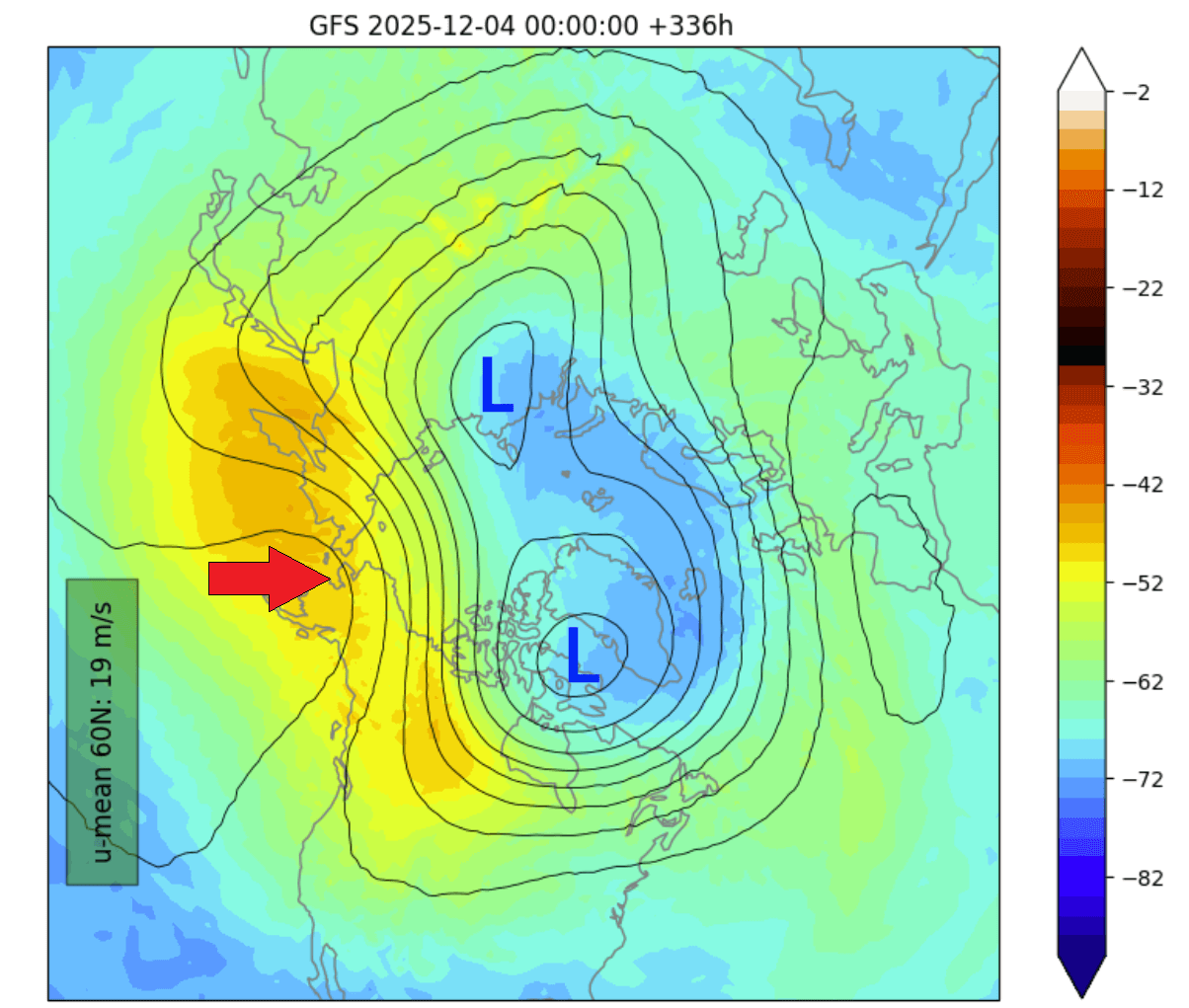 winter-polar-vortex-split-north-hemisphere-forecast-temperature-pressure-50mb-stratospheric-disruption