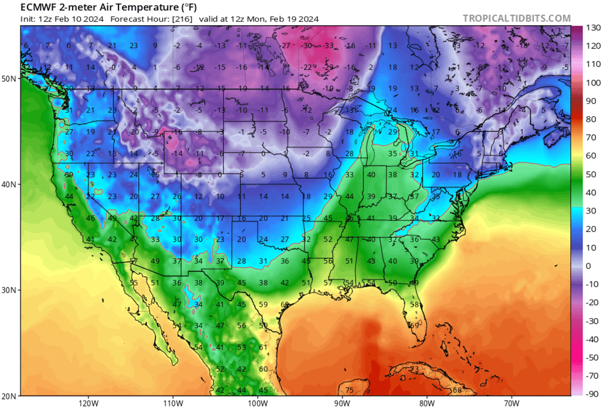 winter-storm-snow-blizzard-forecast-polar-vortex-northeast-united-states-canada-2m-temperature