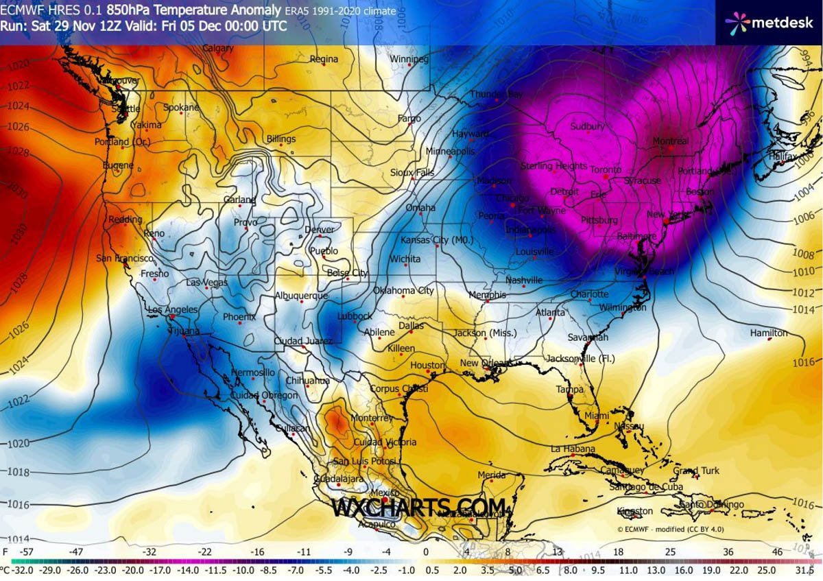 winter-storm-snow-noreaster-bomb-cyclone-northeast-us-canada-newfoundland-temperature