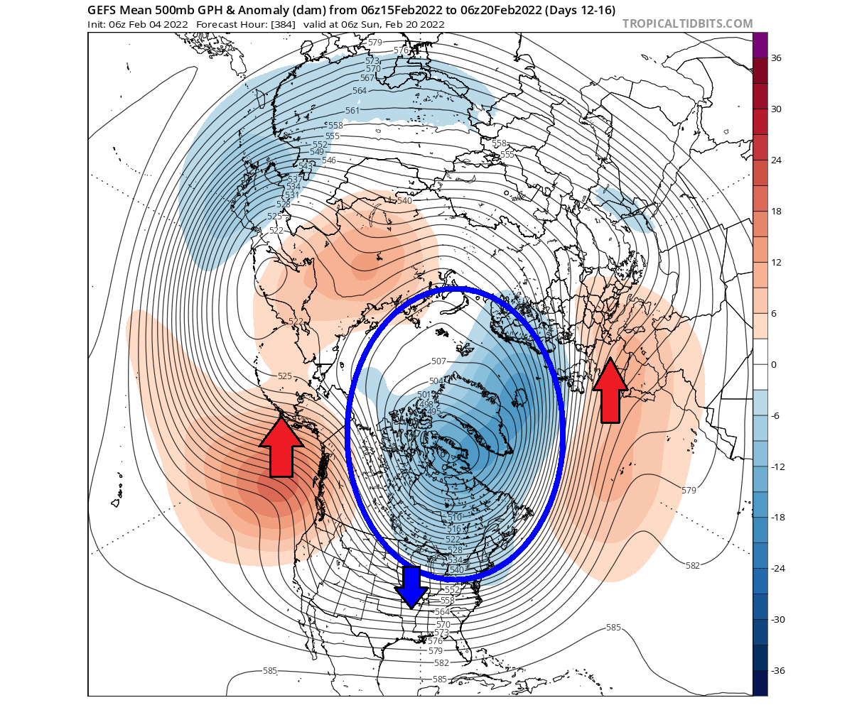 winter-weather-forecast-polar-vortex-february-2022-united-states-pressure-pattern-anomaly-late-month-cold