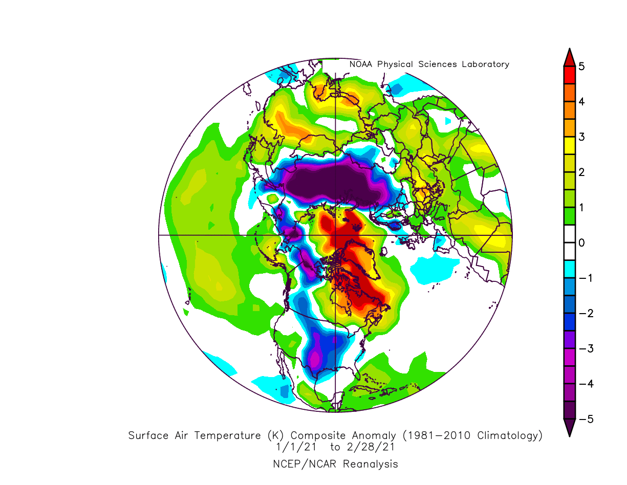 winter-weather-january-february-2021-season-temperature-anomaly-united-states-canada-europe-post-ssw