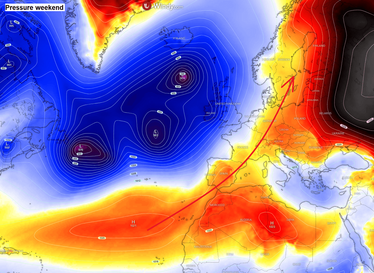 flusso zonale-nord-atlantico-modello-attivo-tempeste-intense-europa-occidentale-dicembre-2025-pressione-fine settimana