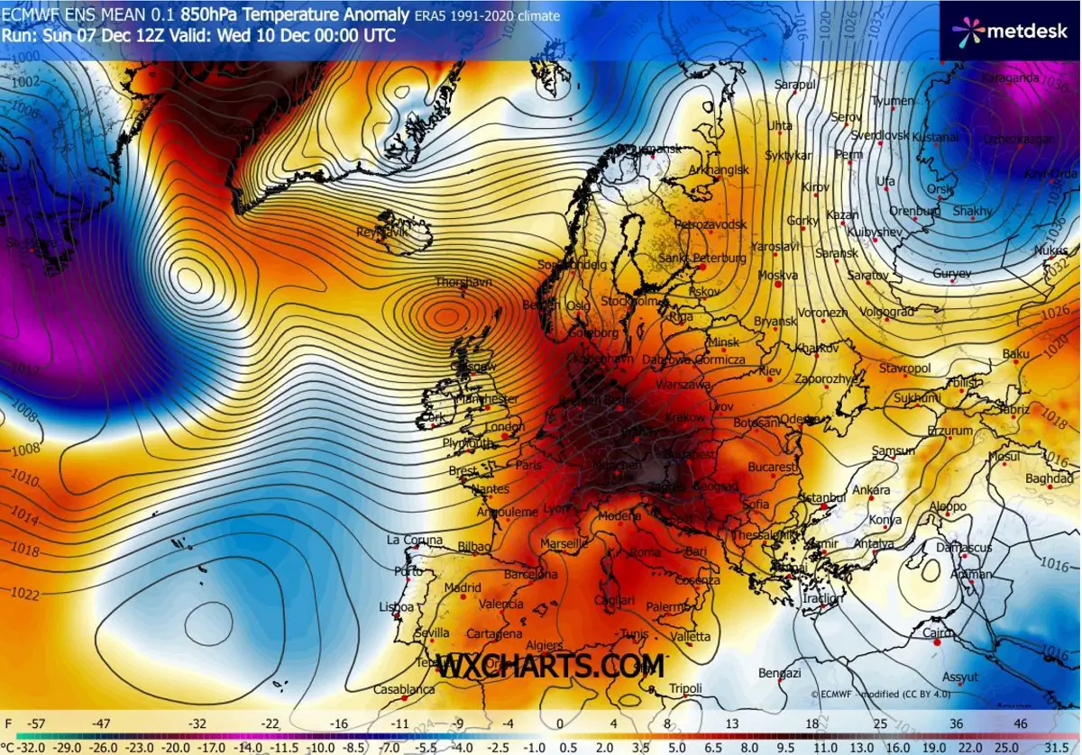 zonal-flow-north-atlantic-intense-storm-bram-western-europe-december-2025-temperature-anomaly-warm-wave