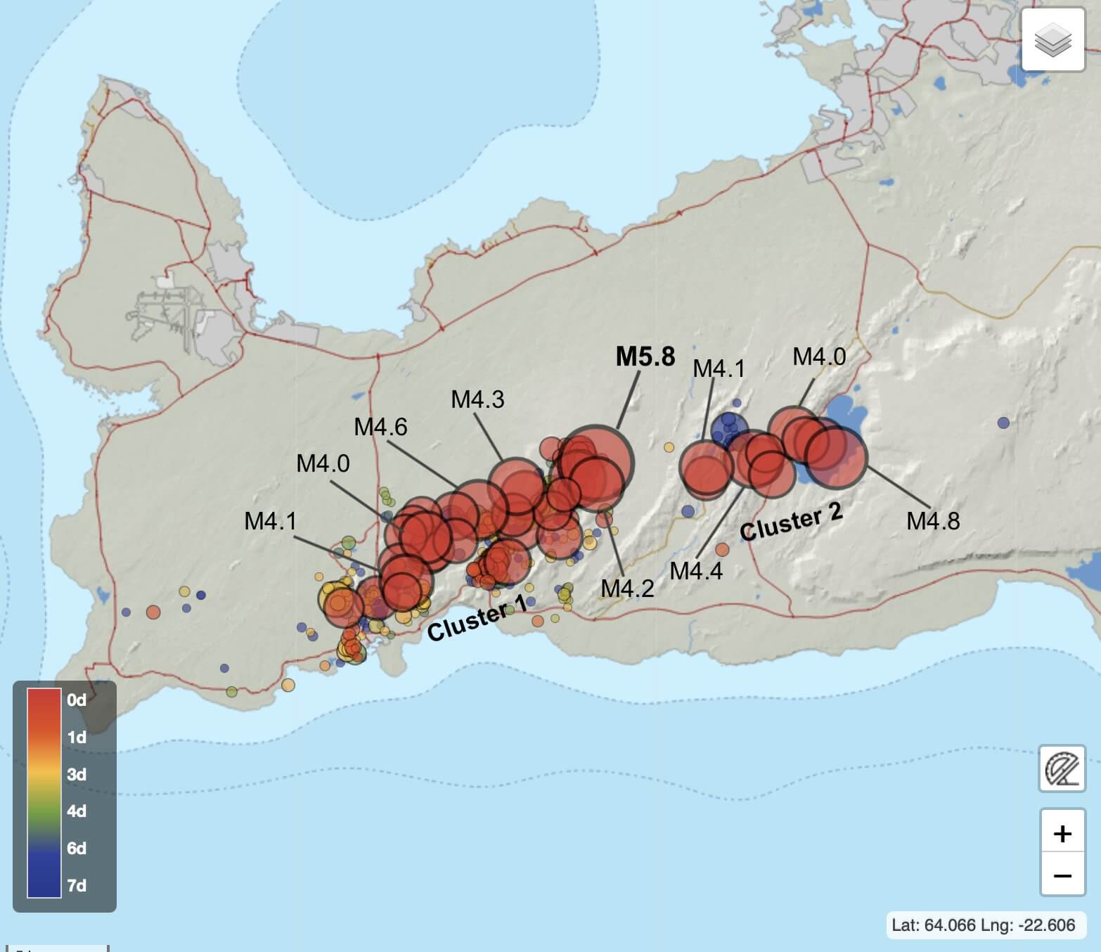 iceland-earthquake-swarm-2021-strongest-magnitudes-before-eruption-location