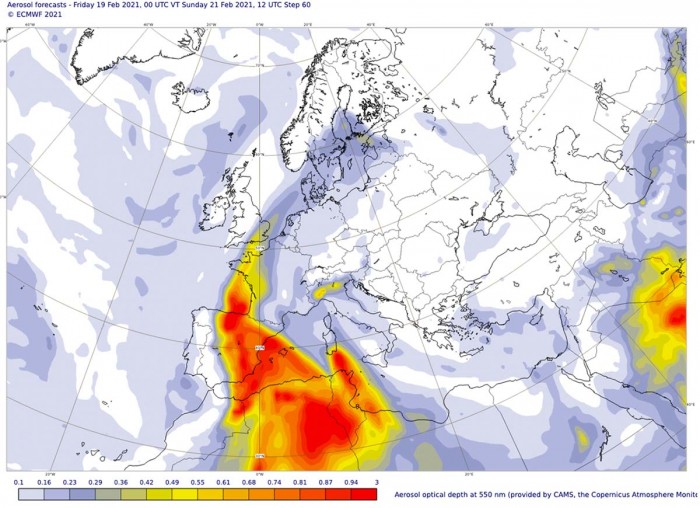 sahara-dust-storm-warm-wave-europe-sunday-advection