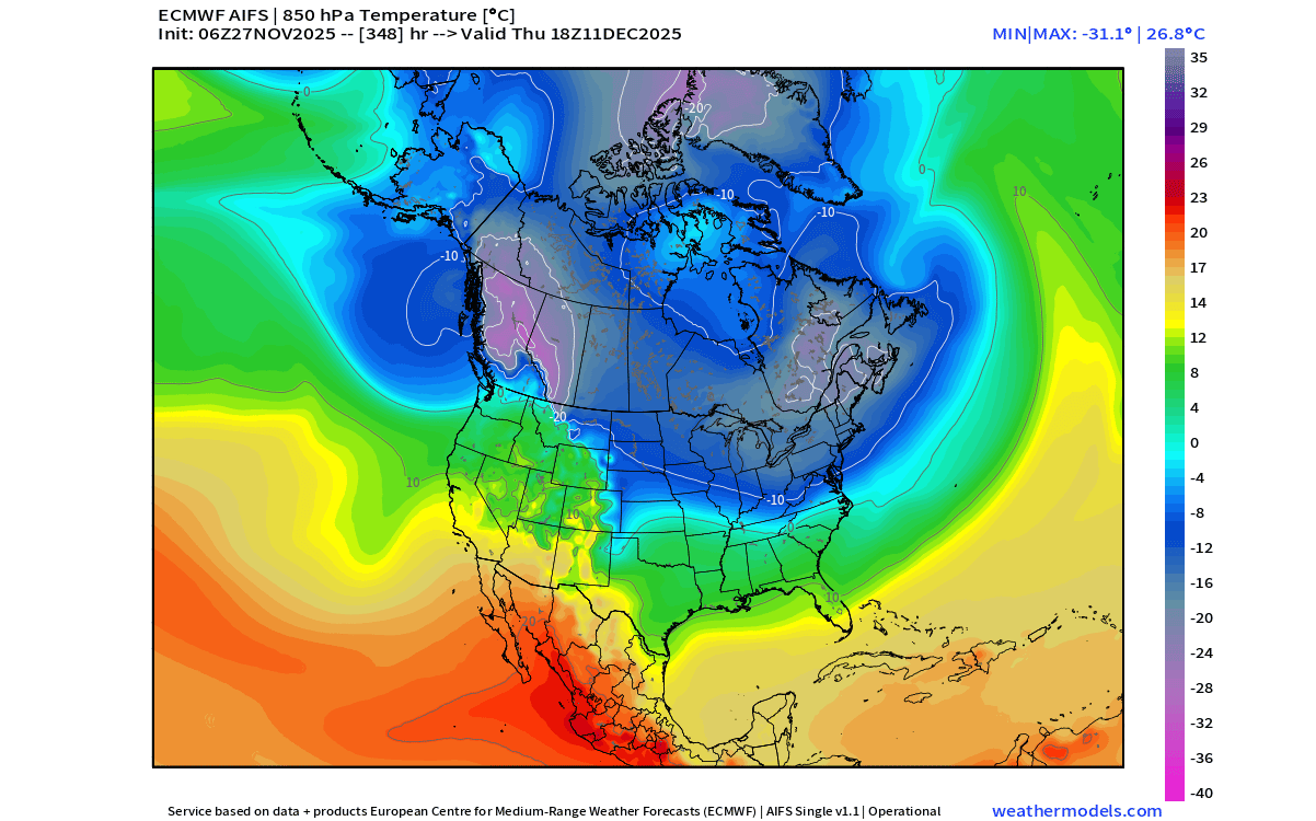december-start-weather-temperature-airmass-forecast-united-states-canada-cold-polar-vortex