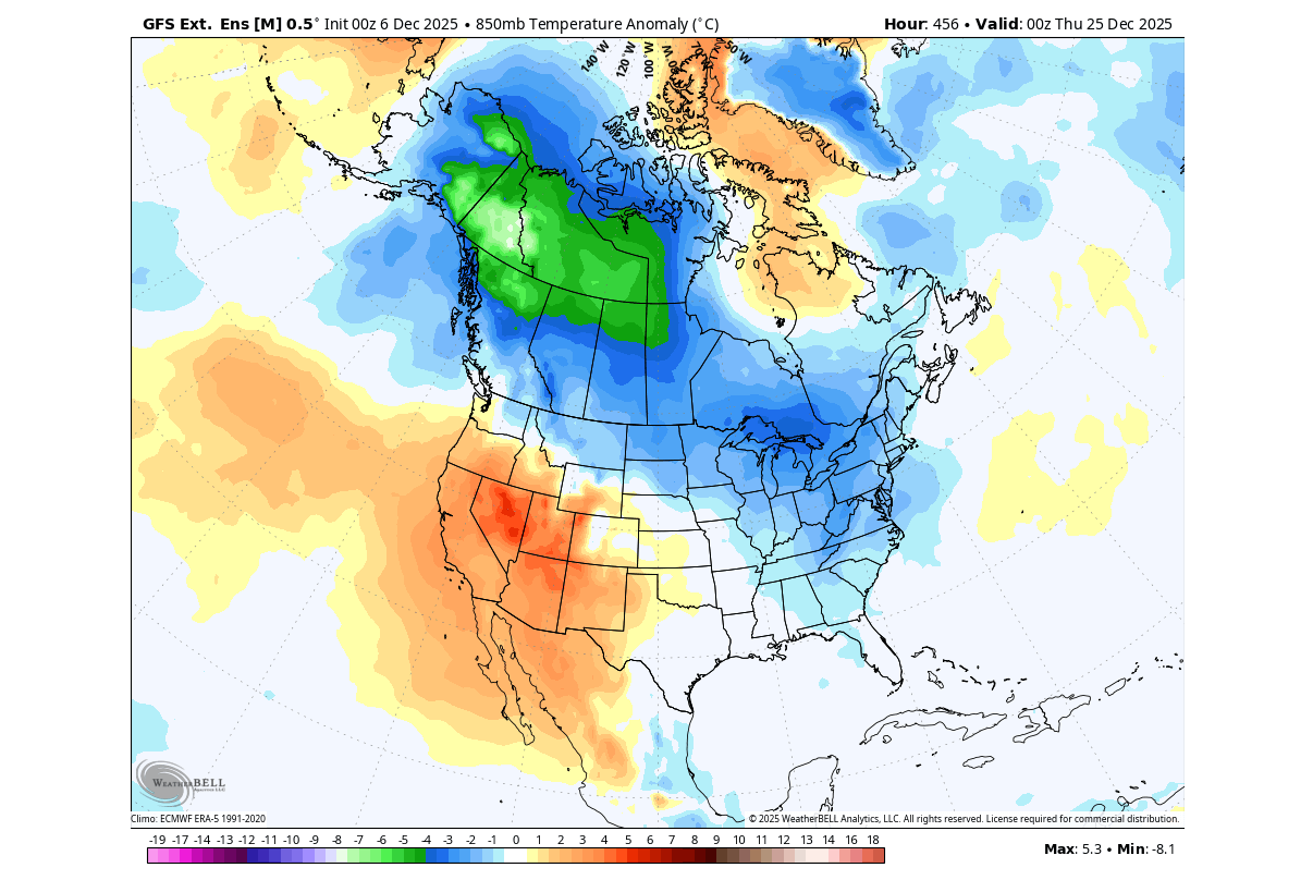 early-weather-forecast-christmas-snowfall-temperature-cold-anomaly-united-states-canada