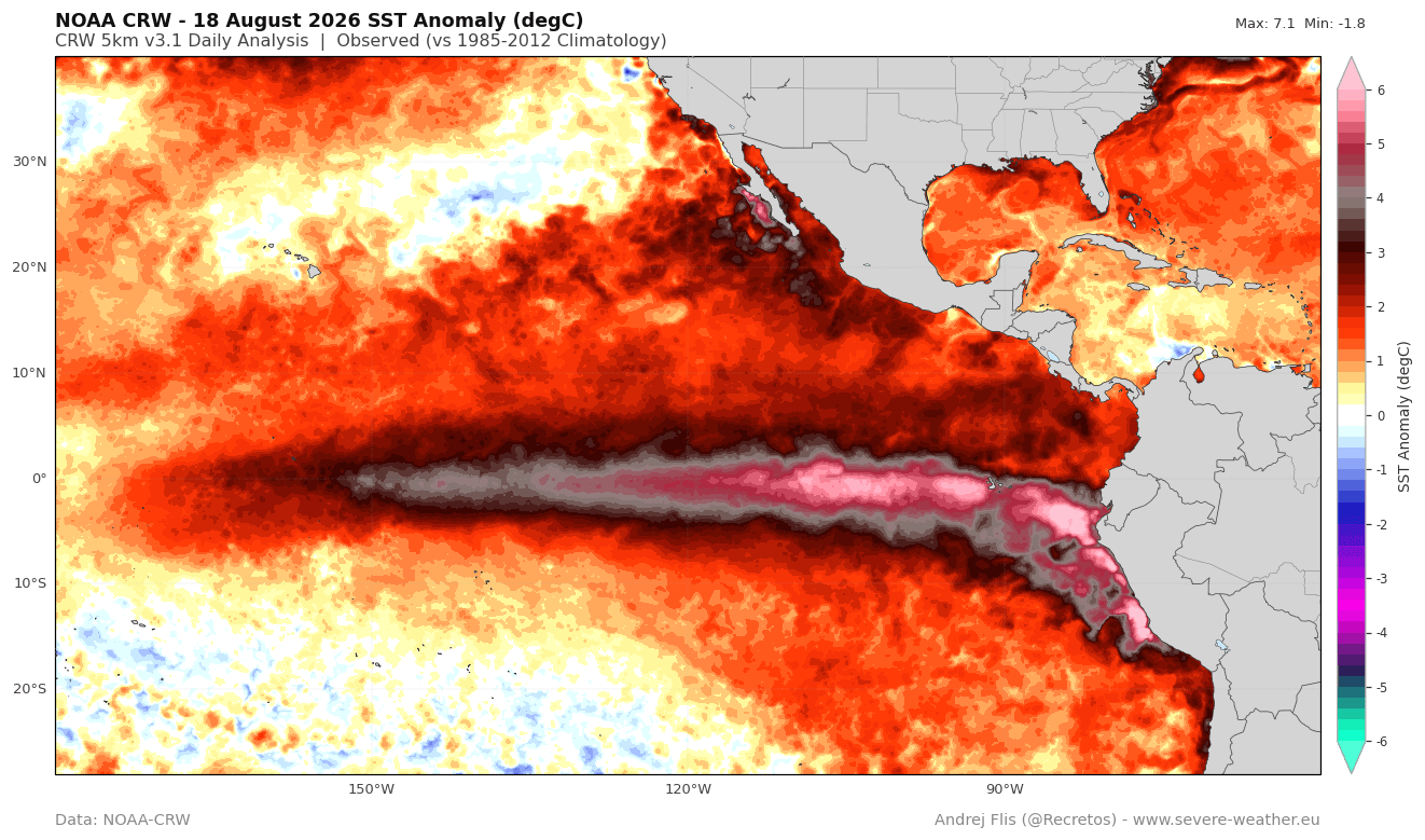 enso-region-sea-surface-temperature-anomaly-analysis-forecast-autumn-fall-impact-super-el-nino-impact