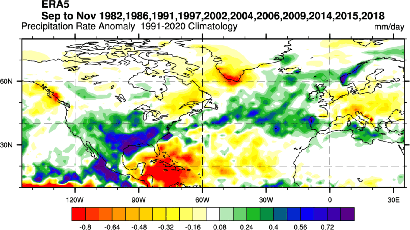 fall-forecast-2023-el-nino-corellation-rainfall-anomaly-united-states-canada-europe
