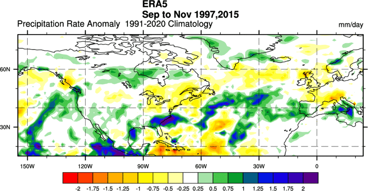fall-forecast-2026-super-el-nino-precipitation-anomaly-united-states-canada-europe-era5-reanalysis