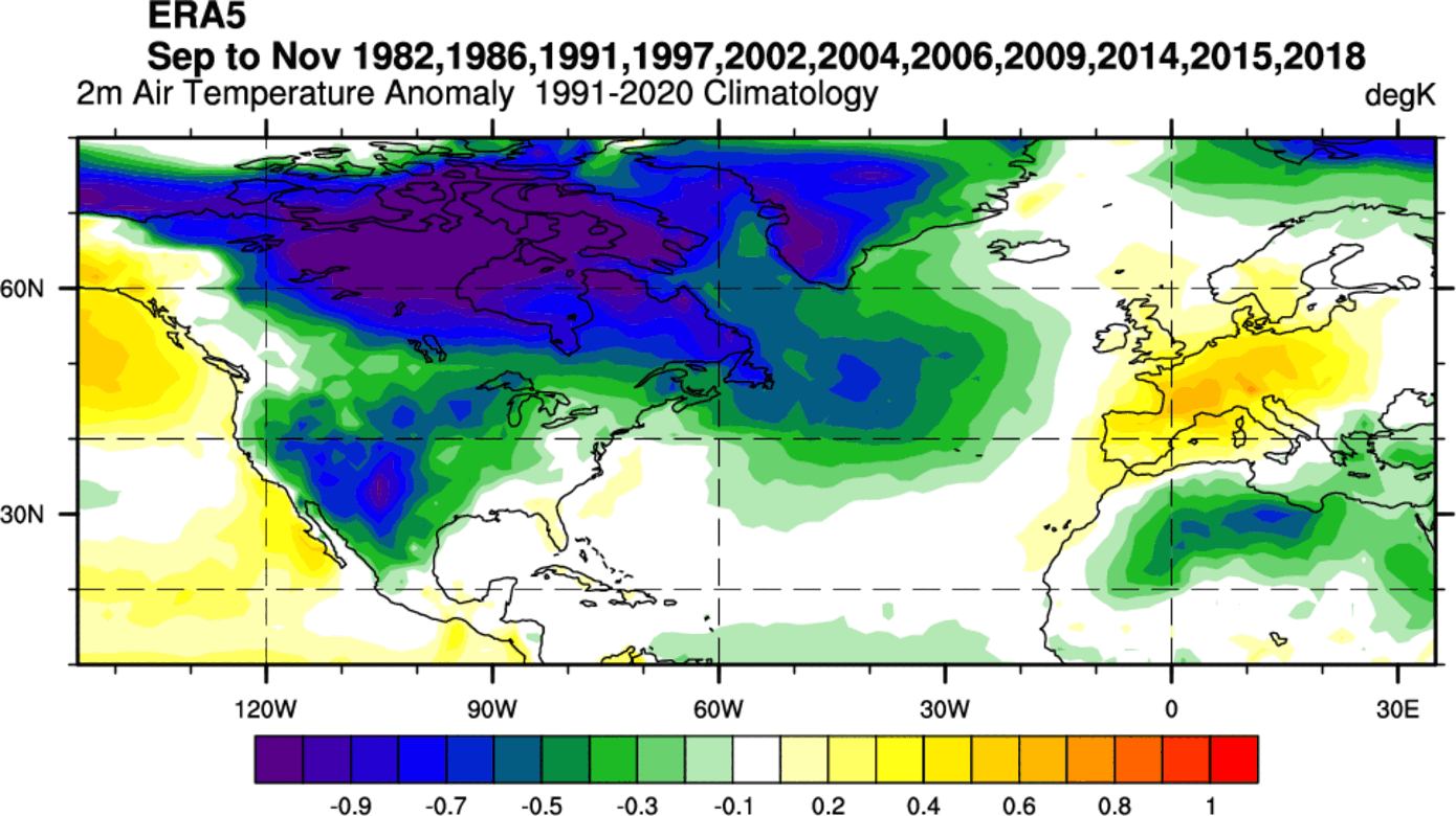 fall-forecast-el-nino-correlation-temperature-anomaly-united-states-canada-europe