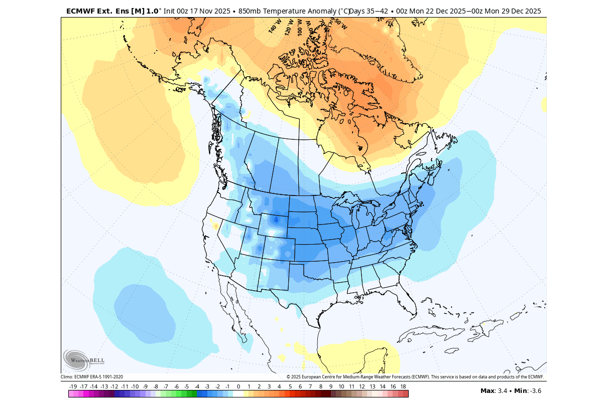 late-december-winter-weather-temperature-forecast-anomaly-united-states-canada-cold-polar-vortex-collapse-snowy-christmas