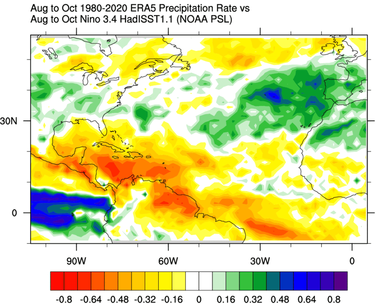 ocean-atmosphere-el-nino-influence-united-states-hurricane-season-2026-precipitation-reanalysis-ecmwf-era5