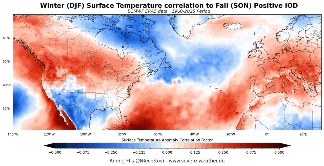 ocean-weather-atmosphere-influence-united-states-canada-winter-cold-season-temperature-anomaly-el-nino-iod-correlation