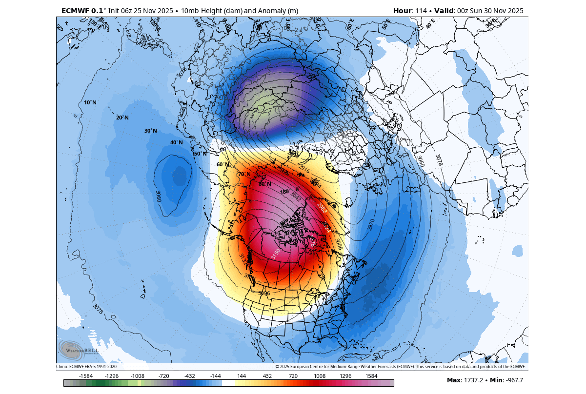 polar-vortex-collapse-united-states-canada-forecast-temperature-pressure-10mb-stratospheric-warming-event-2025-2026