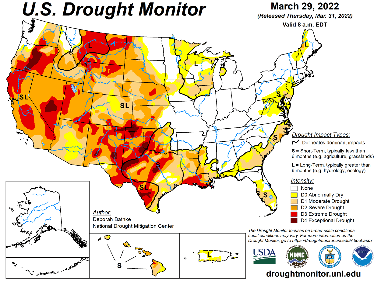 seasonal-forecast-spring-summer-united-states-noaa-climate-drought-analysis-latest-conditions-march-2022