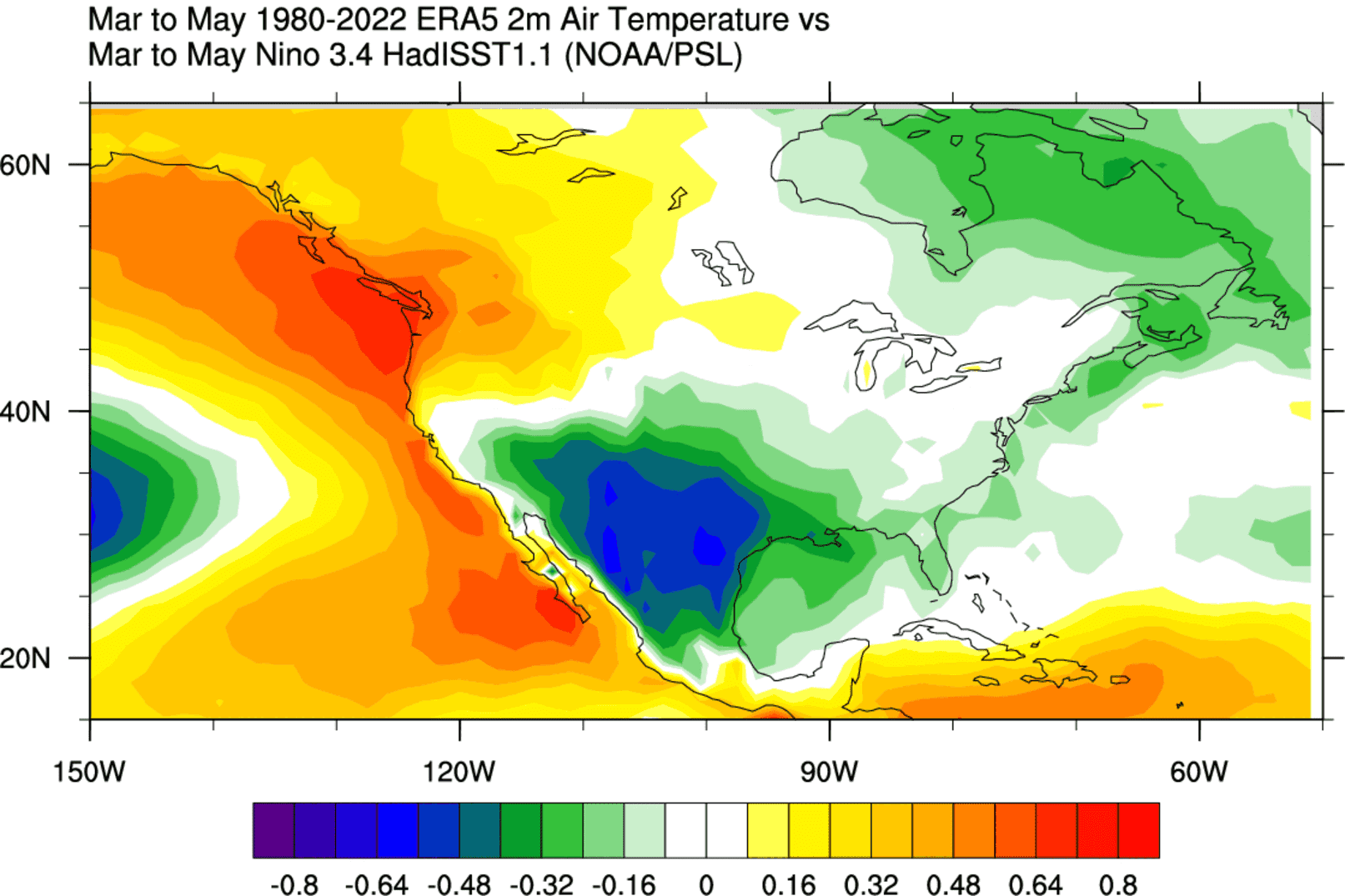 spring-season-el-nino-surface-temperature-pattern-united-states-canada-atmospheric-analysis