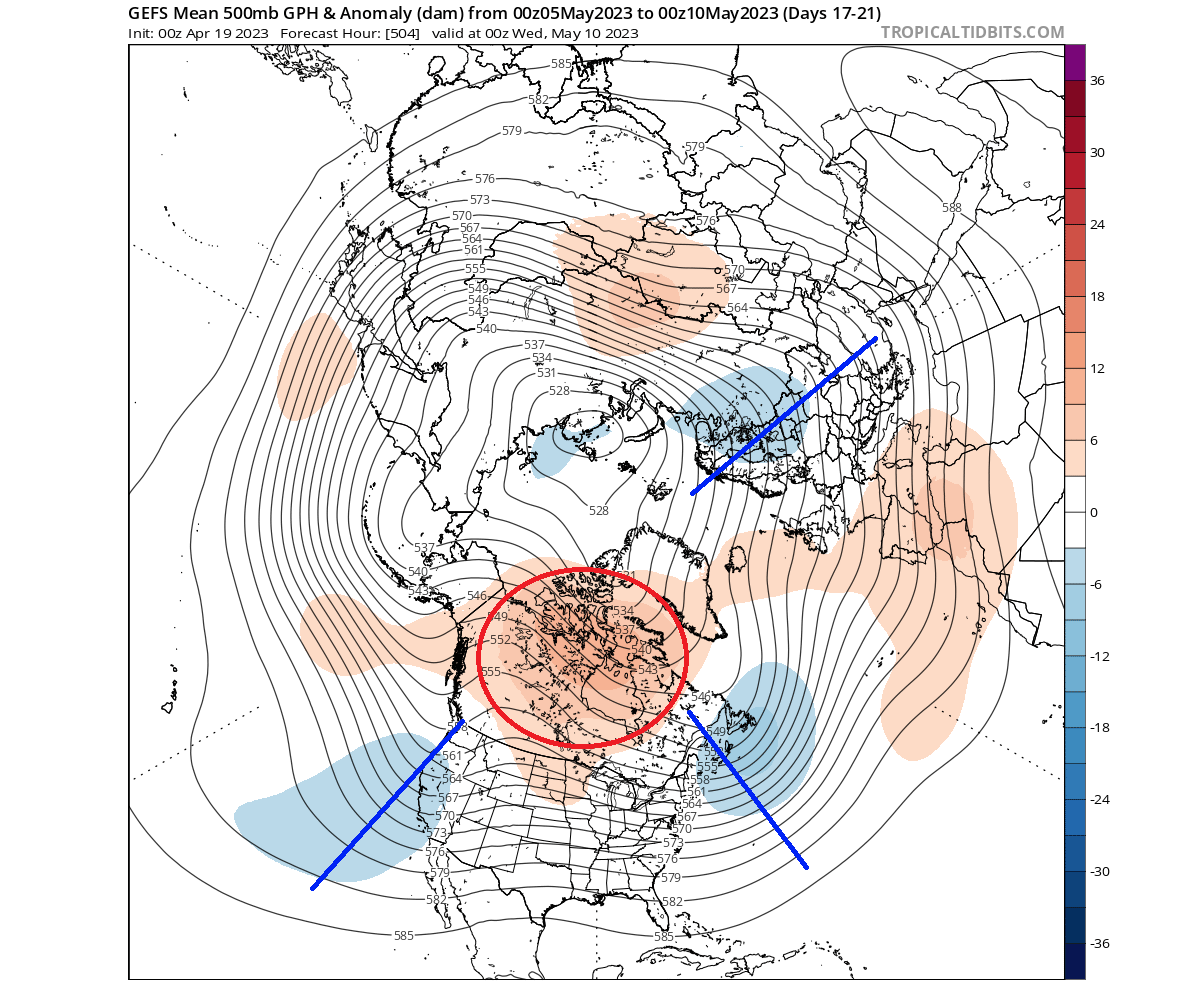 sudden-stratospheric-warming-polar-vortex-north-hemisphere-forecast-pressure-noaa-gefs-extended-ensemble-united-states-may