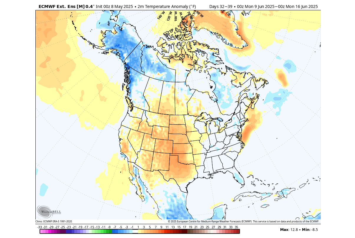 sudden-stratospheric-warming-polar-vortex-temperature-anomaly-forecast-extended-ecmwf-ensemble-united-states-canada-early-summer