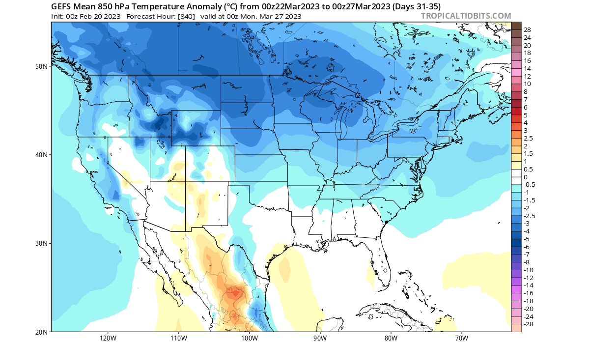 sudden-stratospheric-warming-winter-polar-vortex-north-hemisphere-forecast-temperature-noaa-gefs-extended-ensemble-united-states-late-march