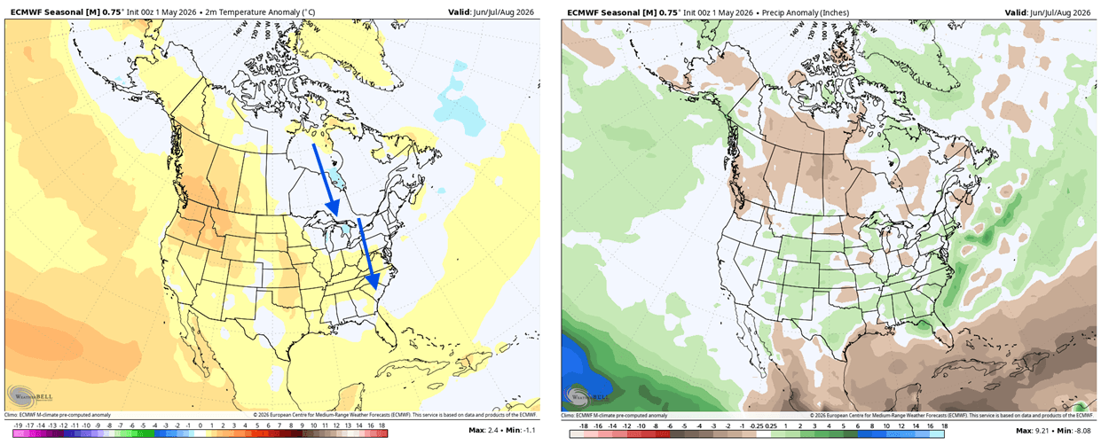 summer-2026-latest-forecast-temperature-precipitation-anomaly-ecmwf-united-states-canada-may-run