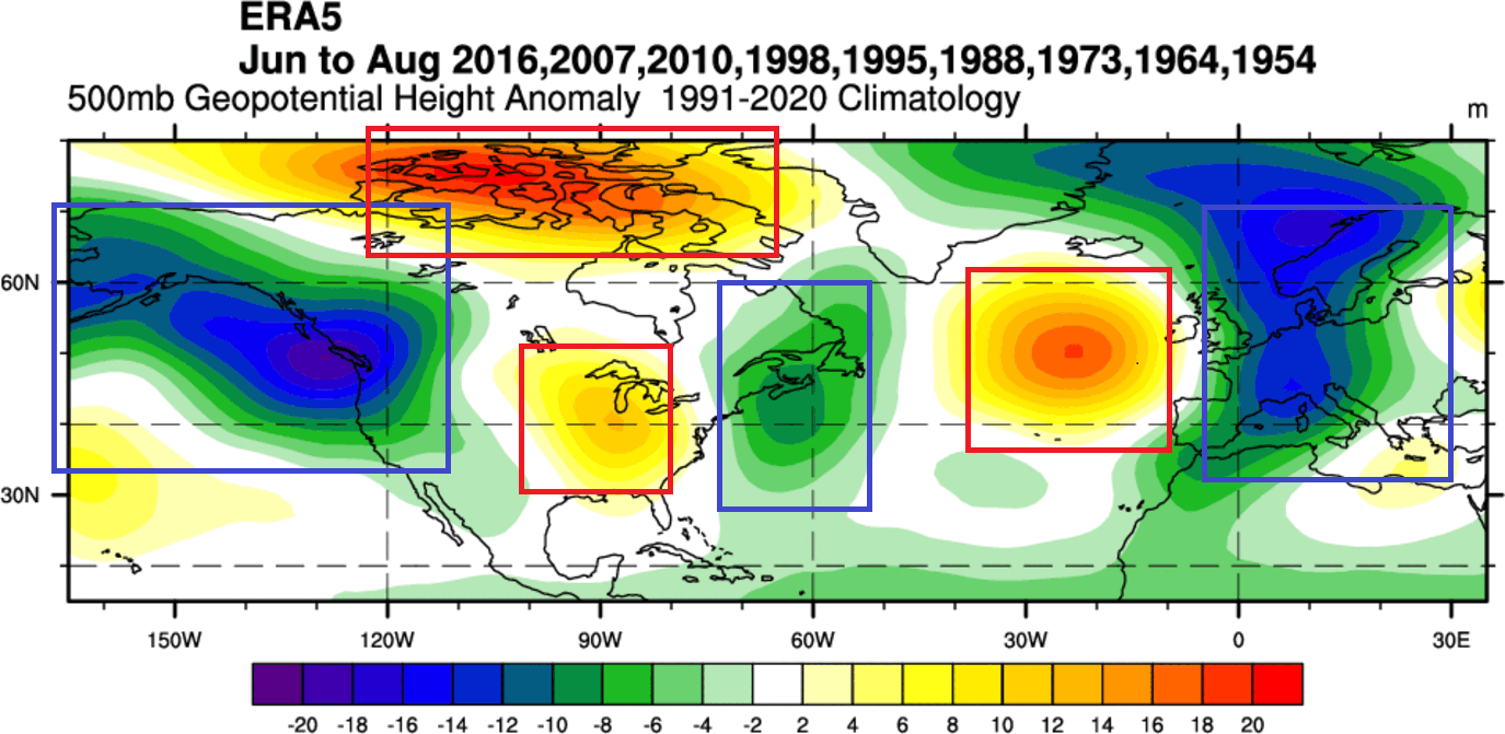 summer-weather-pattern-pressure-anomaly-change-analysis-la-nina-united-states-canada