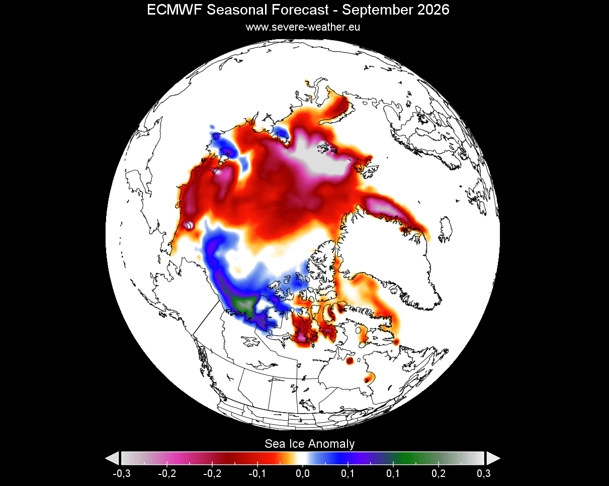 super-el-nino-arctic-sea-ice-anomaly-minimum-forecast-ecmwf-seasonal-data-september-long-range-june-data