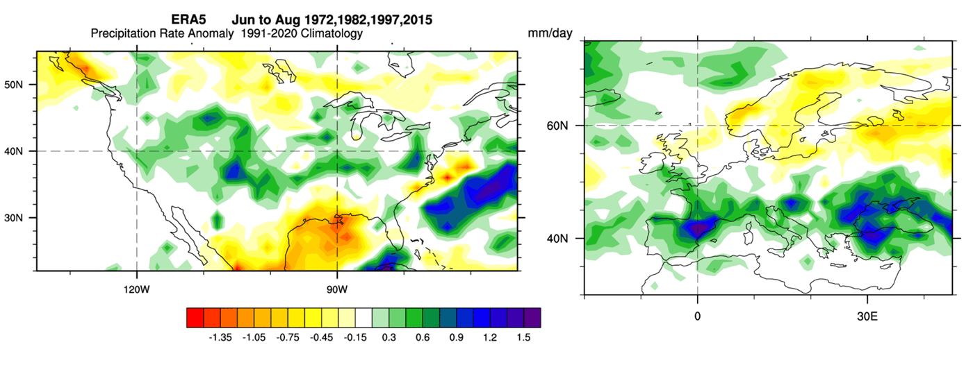 super-el-nino-noaa-reanalysis-ecmwf-data-rainfall-anomaly-cold-united-states-canada-summer-pattern