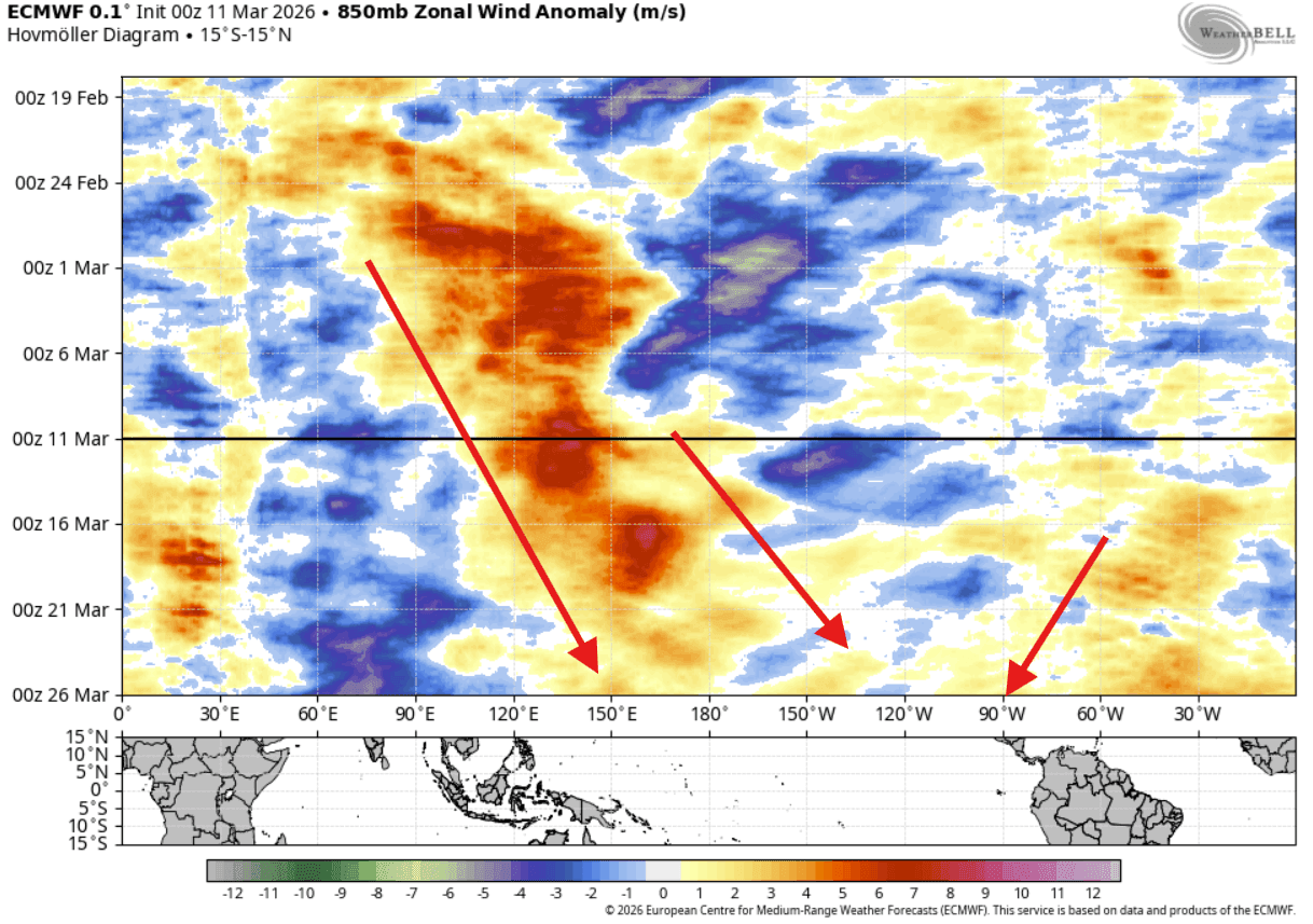 trade-winds-forecast-march-ecmwf-north-america-pacific-westerly-wind-burst-2026-el-nino-building